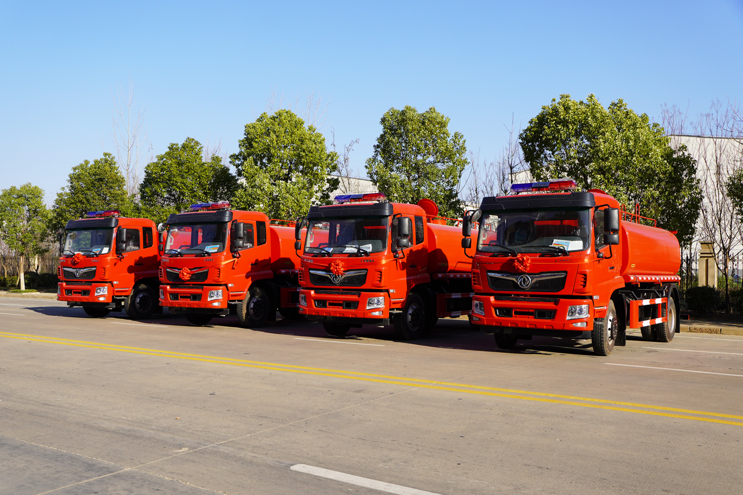 CLT5166GPSEQ6型绿化喷洒车 F9 四台批量发车