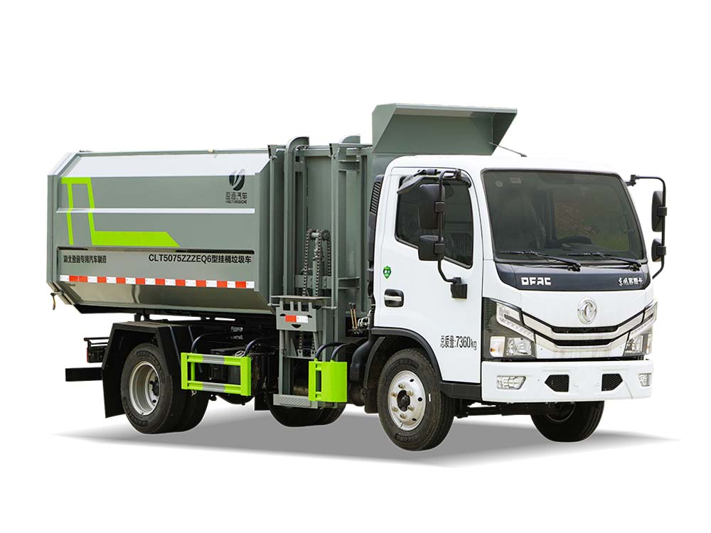 CLT5075ZZZEQ6型挂桶垃圾车 东风D6